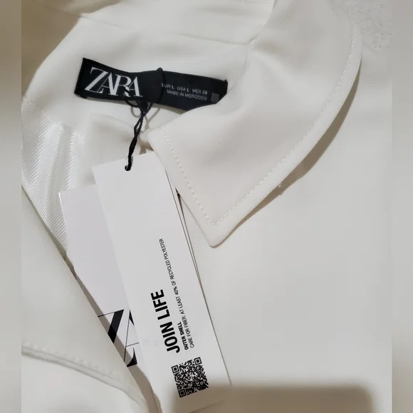 Zara Gold Button Jacket Size L - Picture 8 of 10